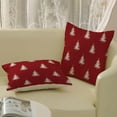 thumbnail image 4 of Christmas Pillow Covers 16x16 Christmas Tree Red White Decor Throw Pillows Case for Couch Winter Xmas Indoor Outdoor Decorative Cushion Cases for Sofa Bed Decorations Set of 2, 4 of 6