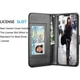 thumbnail image 5 of Tekcoo Wallet Case for iPhone 12 Pro Max / iPhone 12 Mini 2020 Luxury ID Cash Credit Card Slots Holder Carrying Pouch Folio Flip PU Leather Cover [Detachable Magnetic Hard Case] Lanyard - Black, 5 of 6