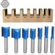 thumbnail image 1 of Brocas de limpieza de brocas para enrutador, fresa para carpintería, 6/8/10/12/14/18/20 mm de diámetro, juego de brocas para enrutador modelo con ajuste al ras, 8 mm, azul, 7 piezas, 1 of 5