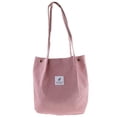 thumbnail image 2 of Bolso de mano Hugo de lona duradero para mujer capacidad Bolso de hombro rosado, 2 of 9