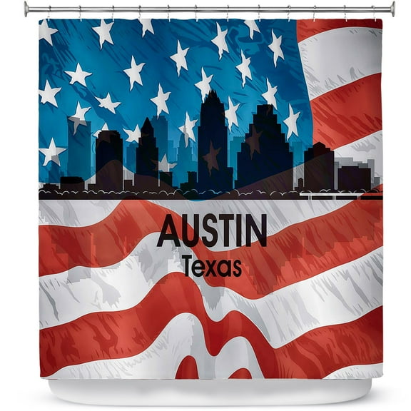 Shower Curtains 70" x 73" from DiaNoche Designs by Angelina Vick - City VI Austin Texas