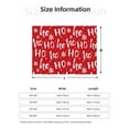 thumbnail image 5 of Uemuo Hohoho Printed Throw Blanket for Couch, Fluffy Fuzzy Blankets for Bed, Sofa, Cozy Flannel Faux Fur Blanket-40"x30", 5 of 6