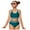 a02 Dark Green, variant on Girl Swimsuit Size 14-16 Tankini Girls Swimsuits Two Piece Bikini Set Ruffle Bathing Suit with Adjustable Strap Quick Dry Beach Girls' Swimwear 5-16Y