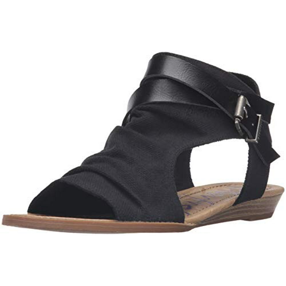 Blowfish Kids Blowfish Malibu Women's Balla Wedge Sandal Black Open