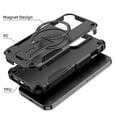 thumbnail image 2 of For iPhone 11 Case, iPhone 11 Phone Case [Compatible with Magsafe] [Built-in Invisible Stand] [Heavy Duty Drop Protection] Shockproof Rugged Protective Magnetic Cover Accessories,Black, 2 of 7