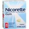 Nicorette Nicotine Gum 4mg Original, 110 Each (Pack of 4)