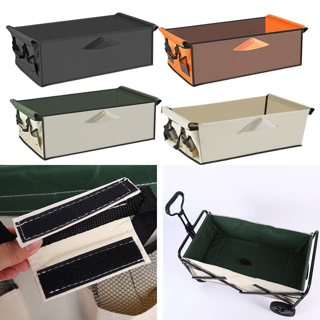 Camping Wagon Cart Liner Cloth Pocket For Station Wagons Front And Rear Foldable Green Shenzhuyue