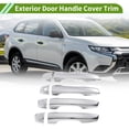 thumbnail image 2 of Cubierta de manija de puerta exterior trim delantera izquierda, delantera derecha, trasera izquierda, trasera derecha para Mitsubishi Outlander 22-25 tono plateado ABS 1 juego, 2 of 7