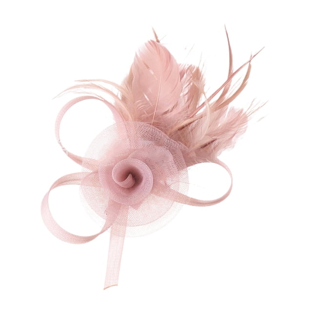 Delicate Feather Hairband Elegant Floral Headpiece For Women Wedding Party Performance Accessories Versatile Hair Accessory