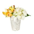 thumbnail image 2 of T&C Floral Company 8.5 x 8 in. Hydrangea And Orchid In Vintage Mercury Glass - Cream & Green, 2 of 2