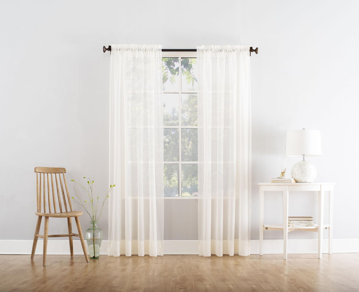 SUN TEXTILE VOILE ROD POCKET CURTAIN