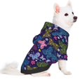 thumbnail image 2 of Fotbe Colorful Butterflies Sudadera con Estampado para Perros Pequeños – Suéter con Capucha para Mascotas, Tela Suave de Forro Polar con Bolsillo-XX-Large, 2 of 7