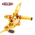 thumbnail image 6 of Arashi (Version 2.0) Adjustable Racing Rearsets for KAWASAKI NINJA ZX10R ZX1000 2006 2007 Motorcycle Accessories Foot Pegs Footrests Rear Set ZX-10R Gold, 6 of 6