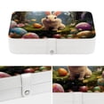 thumbnail image 4 of Easter Elegant PU Leather Jewelry Box with Removable Compartment and Earring Holder - Decorative Storage Box - Portable, 4 of 6