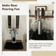 thumbnail image 3 of Mango de grifo de cerveza de pizarra, mango de grifo de cerveza de madera de nogal de 8 '' con pizarra para mensajes personalizados y diversión, mango de grifo mini Kegerator con rosca de 3/8 '' - 16, 3 of 7