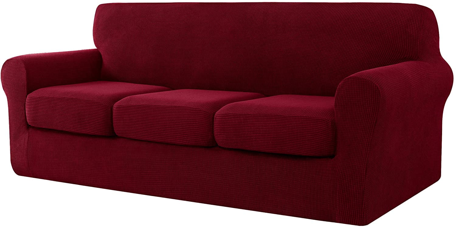 CHUN YI Sofa Cover With Separate Cushion Slipcover Stretch Checks (Sofa ...