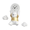thumbnail image 3 of Encantador oso que sostiene el reloj sobre la cabeza estatua decoración de resina para cocina jardín patio sofá Fondo inauguración de la casa regalo Dorado mayimx Reloj de pared, 3 of 9