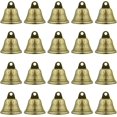 thumbnail image 2 of Campanas de metal vintage Campana de bronce vintage Campanas pequeñas vintage Campanas de viento de cobre Decoraciones Mini campana Cascabeles pequeños 20 piezas para decoraciones de bricolaje, 2 of 5