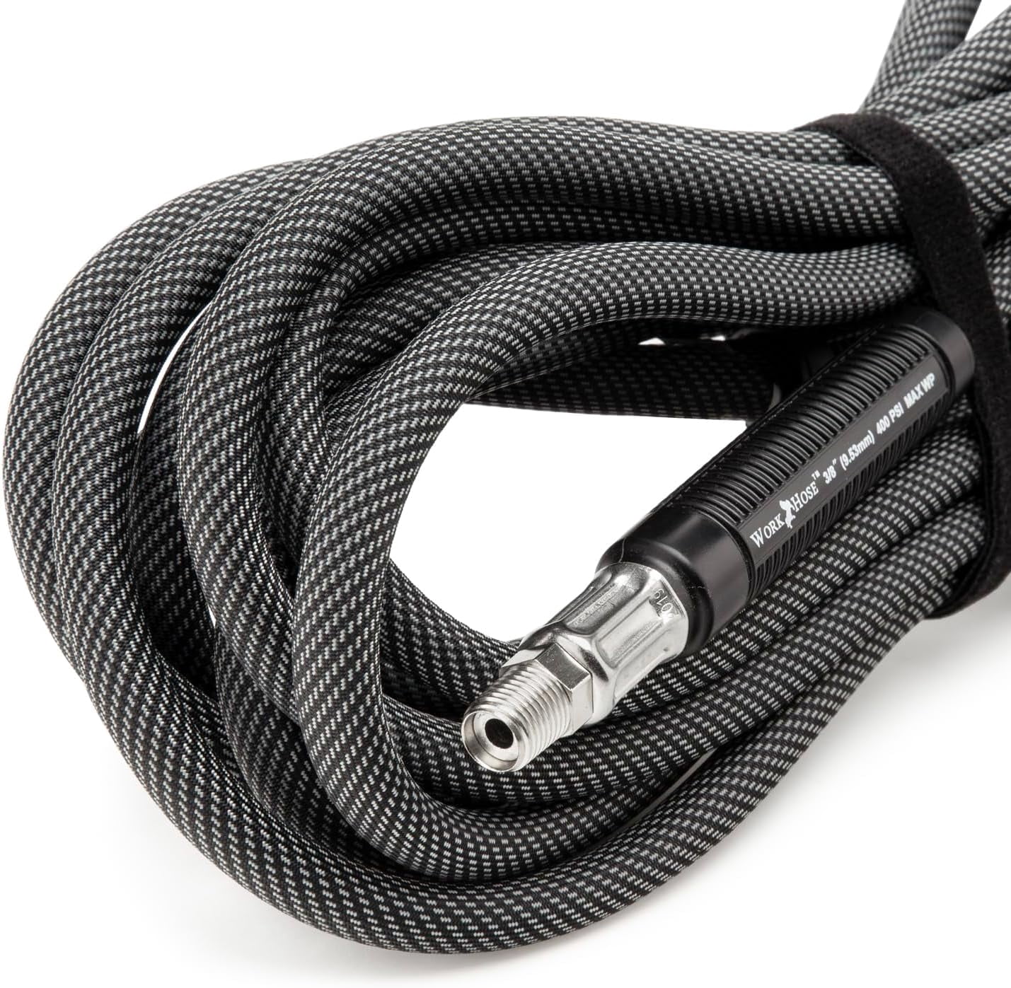 Work Hose 1600 Series 3/8" 400 psi Lightweight Swivel Ends Air Tool Hose Paint Gun Hose (25')