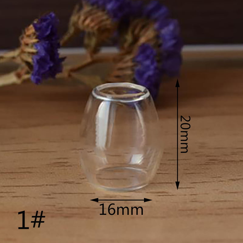 1/6 Scale Dollhouse Miniature Brown Glass Vase Jar Dollhouse Glassware Real Glass for dolls house