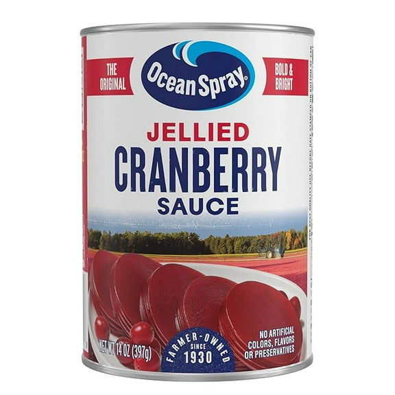 Ocean Spray Jellied Gluten Free Cranberry Sauce, 14 Ounce Can