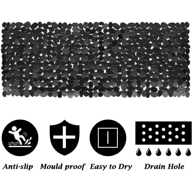 Tapis de cuisson de Basic en silicone (60 x 40 cm, noir) I tapis  antidérapant pour bac
