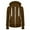 Brown, variant on Meitianfacai Womens Sweatshirt Long Sleeve Zip Up Hoodie Pockets Jacket Casual Blouse Tops