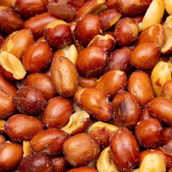 Snack Delights Roasted & Salted Spanish Peanuts – Red Skin Peanuts, Crunchy Healthy Snack (3 Pound)