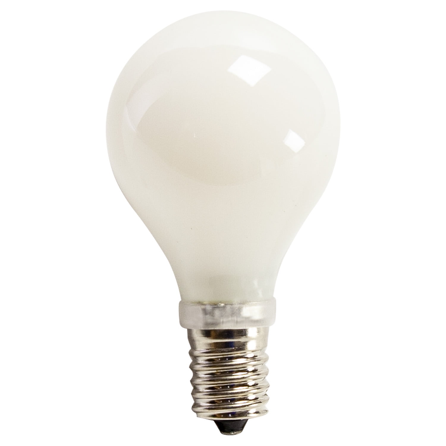 Great Value LED, 4W (40W Eqv) A15 Frosted Lamp E17 Intermediate Base, Dimmable, Soft White, 2pk