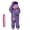 Purple, variant on 2.1ft~6ft Funny Big Mouth Frog Onesie – Silly Frog Onesie Pajamas with Big Comb, Cute Cozy Monster Pajamas Soft Plush Fleece Cosplay Jumpsuit