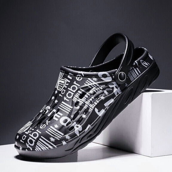 Men Slip On Garden Mules Clogs Sports Sandals Beach Water Slippers Shoes