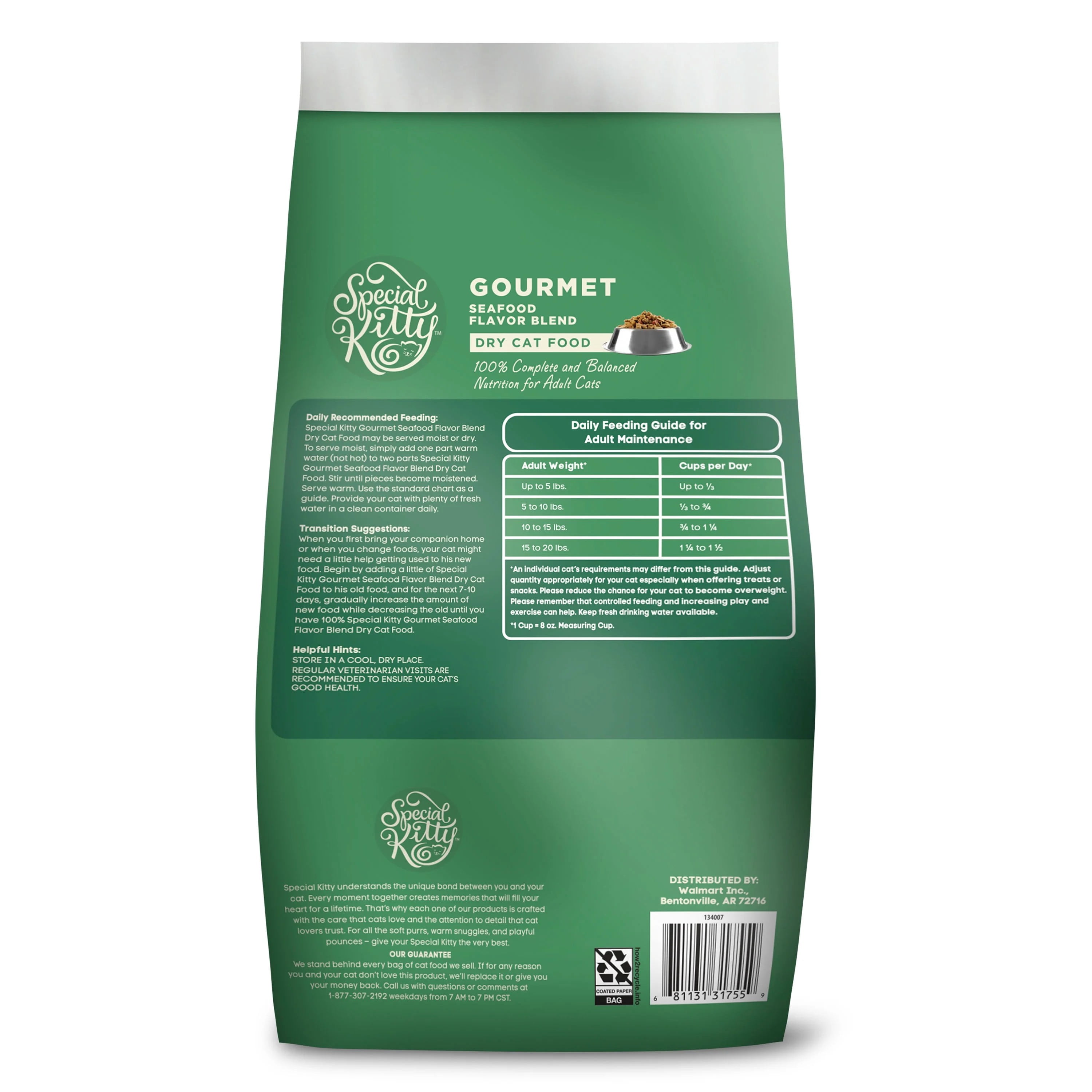 Special Kitty Gourmet Formula Dry Cat Food, 3.15 lb
