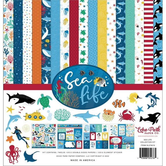 Echo Park Collection Kit 12"x12" - Sea Life