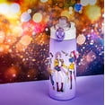 thumbnail image 3 of Zak Designs KPop Demon Hunters Sage Kids Water Bottle For School or Travel, 19oz Insulated Stainless Steel Water Bottle With Straw, Handle, and Leak-Proof Spout Cover, BPA Free (Rumi, Mira, Zoey), 3 of 9