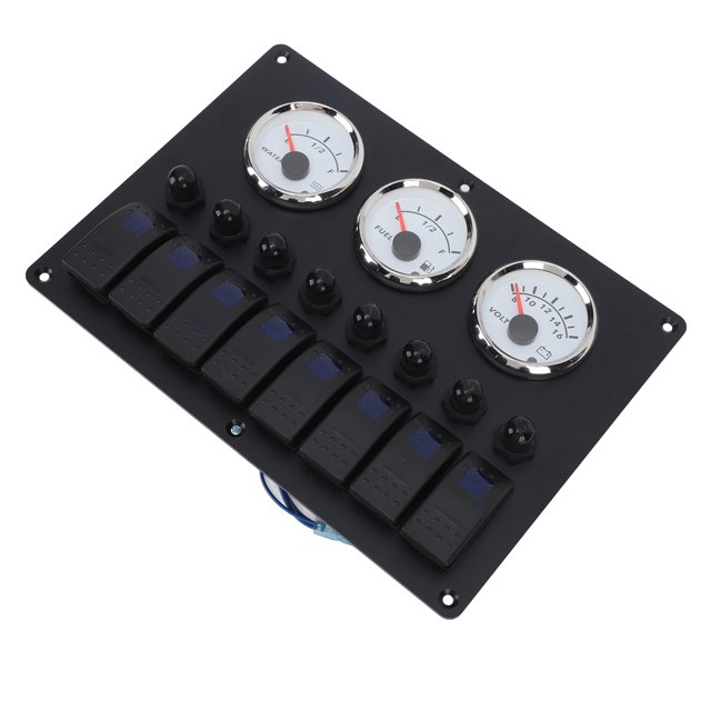 Juego De Grupos De Indicadores Digitales, LED De 7 Colores, 12 A 24 V, Juego De Indicadores De Nivel De Agua 3, Panel De Instrumentos Para Barcos