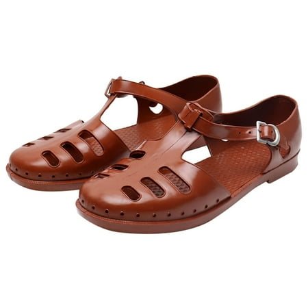 

Sandals Women Fashion Shoes Plastic Brown 10