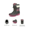 thumbnail image 6 of BURUDANI Toddlers Kids Boys Girls Winter Snow Boots Waterproof Outdoor Shoes KMONTE-1 GREY/FUCHSIA Size 3, 6 of 6