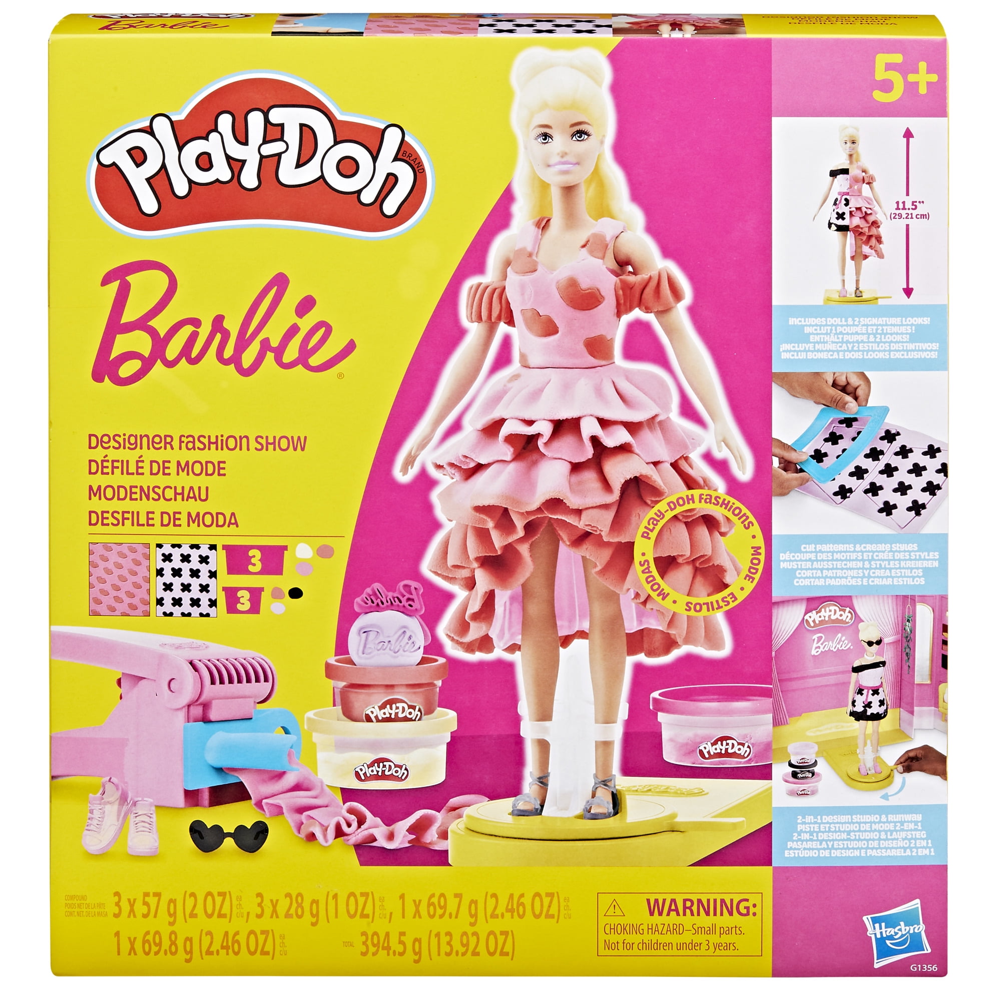 Play-Doh Barbie Designer Fashion Show Playset, Ages 5 years and up