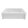 thumbnail image 3 of Whitehaus Collection WHQ5550-WHITE 33 in. Farmhaus Fireclay Shakerhaus Reversible Kitchen Fireclay Sink with Shaker Design Front Apron - White, 3 of 4