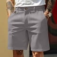 thumbnail image 2 of akafmk Men's Bermuda Shorts 7" Chino Stretch Elastic Waist Fast Dry Casual Dress Work with Pockets for Golf, 2 of 6