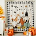 thumbnail image 4 of Shower Curtain 36"W x 72"L It's Fall Y'all Thanksgiving Gnomes Pumpkins Fabric Shower Curtains Set with Hooks Water Repellent Bathroom Curtains Machine Washable Bathroom Accessories, 4 of 6