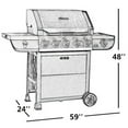 thumbnail image 4 of Abba Patio 53" BBQ Gas Grill Cover, Waterproof, Rip-Proof, Weather & UV Resistant, Brown, 4 of 5