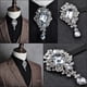 thumbnail image 4 of New Rhinestone Bolo Bow Tie High-end Luxury Gifts Korean Version Of The British Wedding Business Banquet Bowtie Men's JewelryCN, 4 of 5