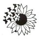 thumbnail image 2 of Decoración artística de pared de Metal, adorno decorativo de mariposa, escultura de girasol, decoración colgante de pared, 2 of 9