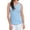 Light Blue, variant on Elsie & Zoey Myla XL White V-Neck Sleeveless Tank Top for Women