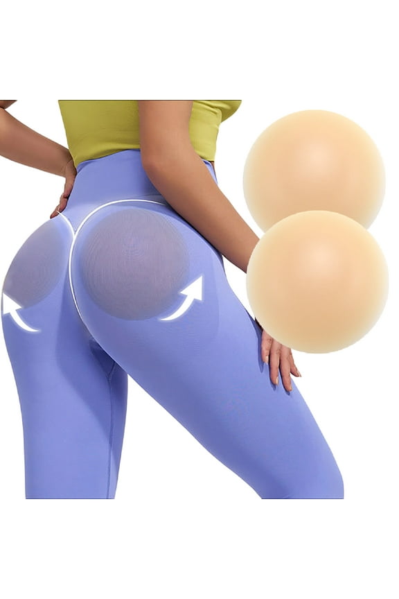 Silicone Butt Pads Adhesive - Buttock Enhancer for Women,Reusable Sticky Hip Lift Padded Underwear Enhancer, Beige, M
