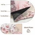 thumbnail image 6 of Round Area Rug 8 Ft, Boho Spring Floral Washable Non-Slip Circle Carpet for Living Room/Bedroom, Vintage Flowers Patchwork Plaid Pink Collection Low-Profile Large Area Rugs for Indoor, 6 of 8