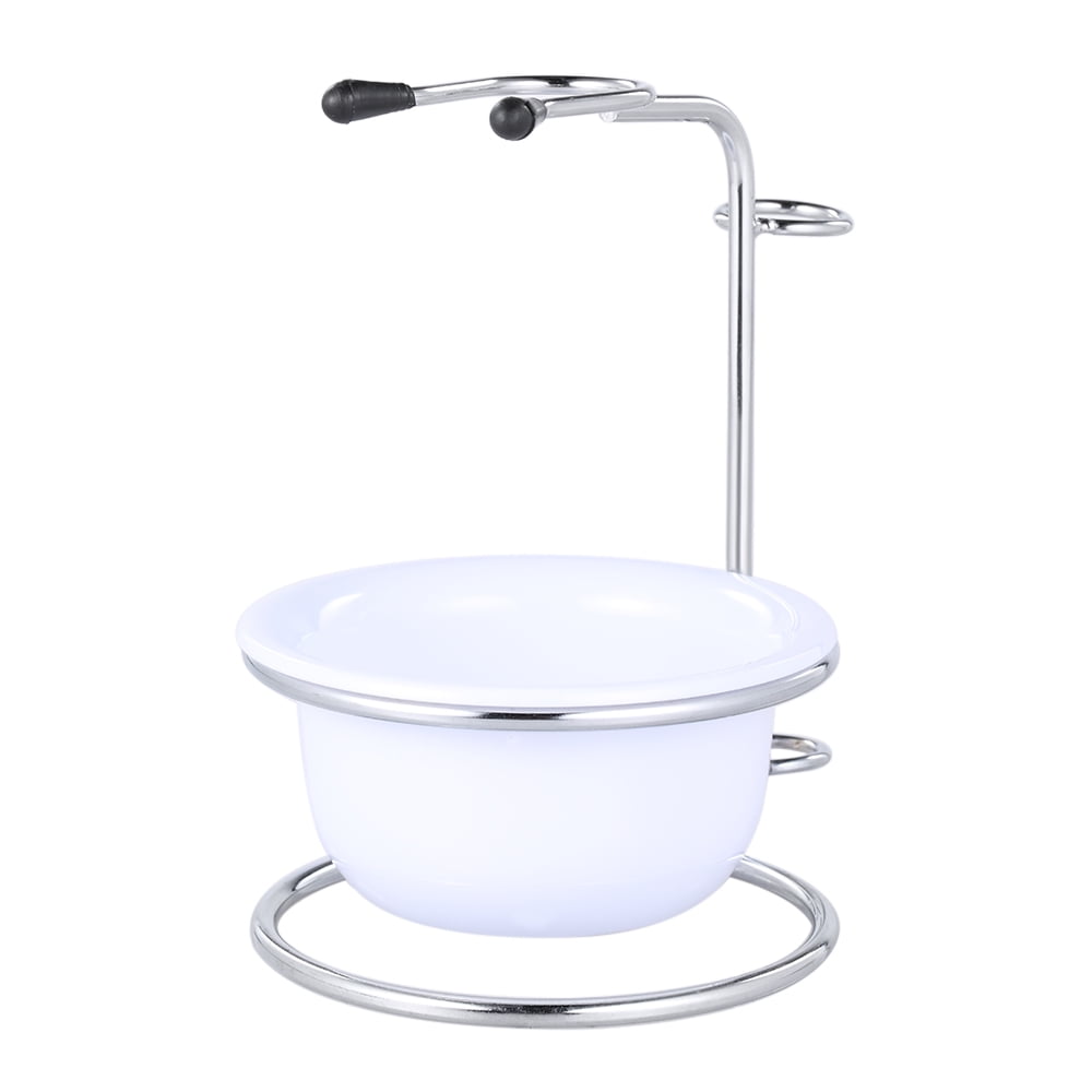 2 in 1 Men's Shaving Kit Shaving Brush Holder + Soap Bowl Male Beard