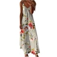 thumbnail image 2 of Qiopertar Robe d'Été Imprimée Décontractée Sans Manches Col en V pour Femmes en Solde Livraison Gratuite à Moins de 5$ jusqu'à 90 % de Réduction, 2 of 5