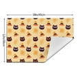 thumbnail image 3 of XMXT 6 Pcs Woven Placemats, Halloween Hat Cat Print Stain Resistant Anti-Skid Placemat for Kitchen Table, 12 x 18 inches, 3 of 6
